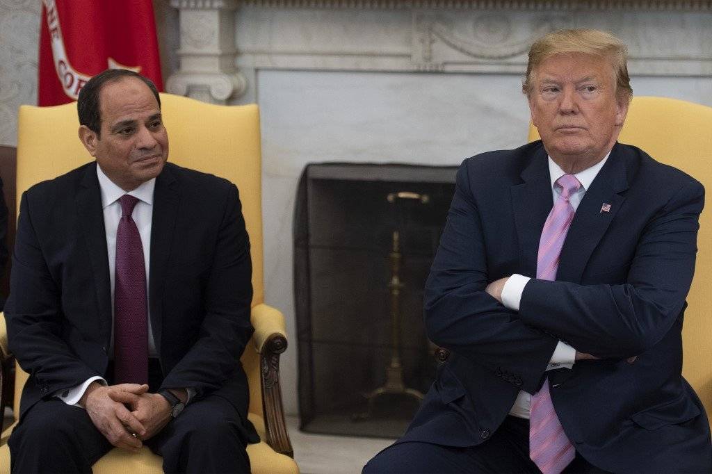 Abdel Fattah al Sisi y Donald Trump