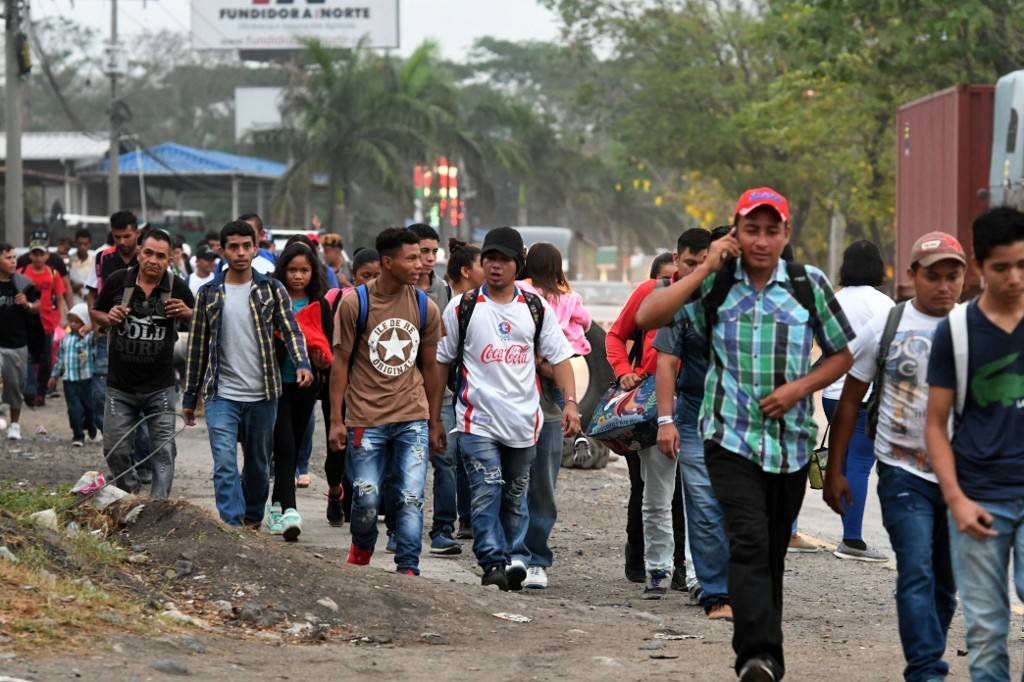 Caravana de migrantes hondureños