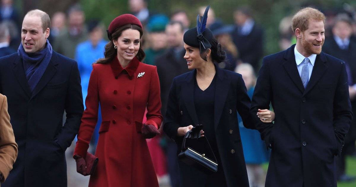 Príncipe William, Kate Middleton, Meghan Markle e Príncipe Harry
