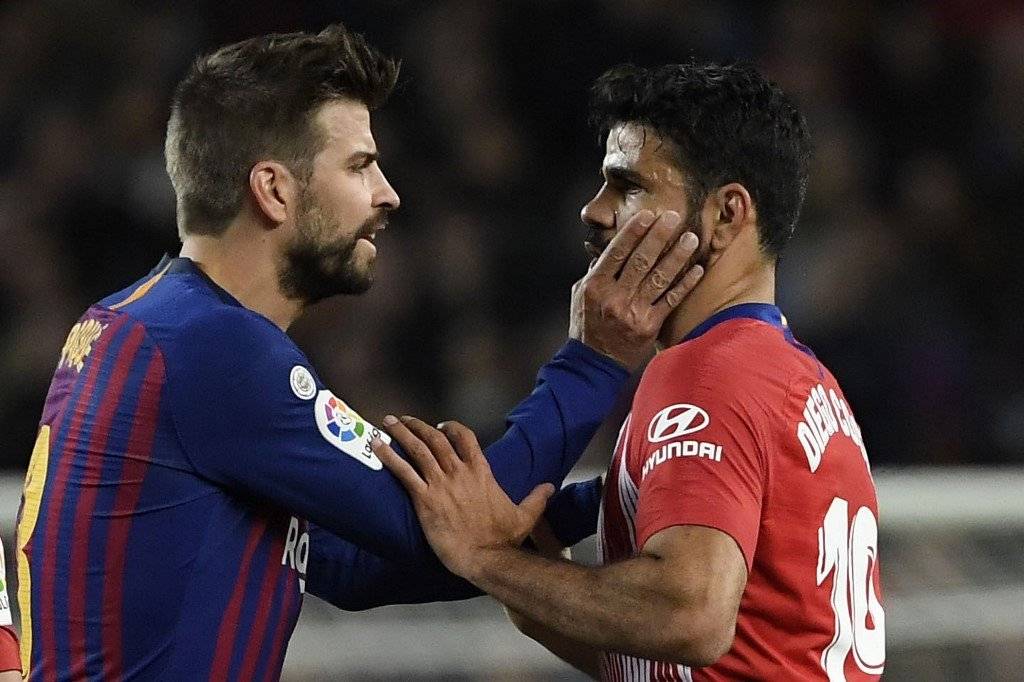 Diego Costa expulsado contra el Barcelona