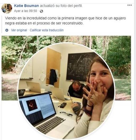 Katie Bouman: Conoce a la famosa ingeniera que revienta Internet por crear algoritmo para tomar la foto del agujero negro Katie Bouman: Conoce a la famosa ingeniera que revienta Internet por crear algoritmo para tomar la foto del agujero negro