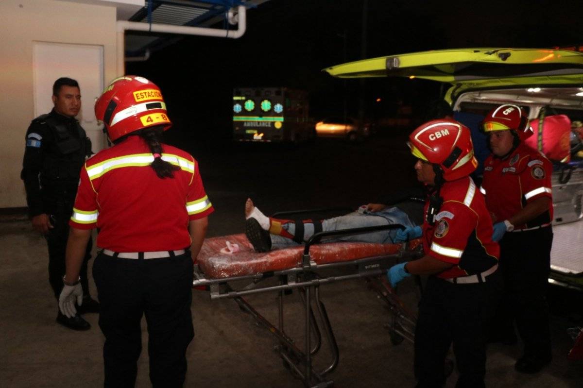mujer herida en zona 7 de Mixco