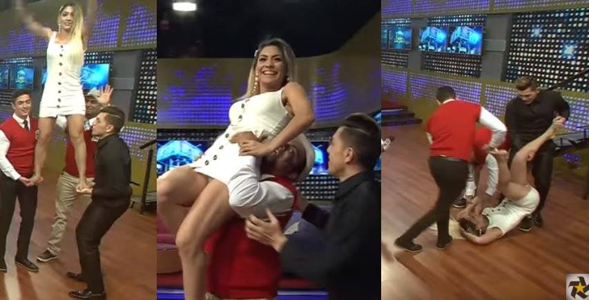 Jenny Iglesias sufre caída