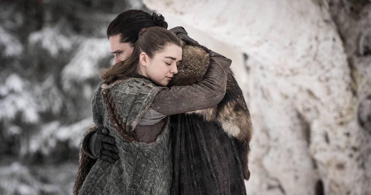 Reencuentro entre Arya y Jon Snow - Game Of Thrones