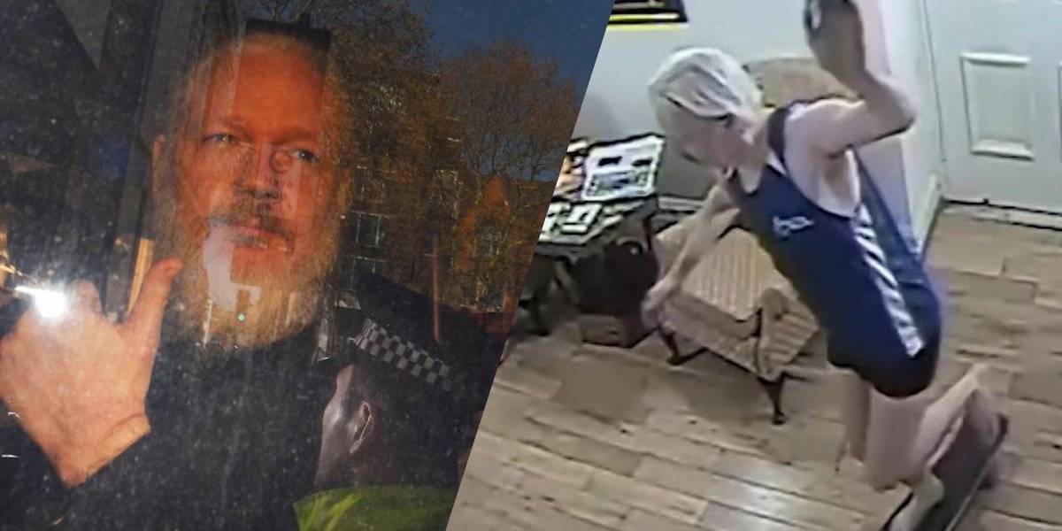 Julian Assange Patineta