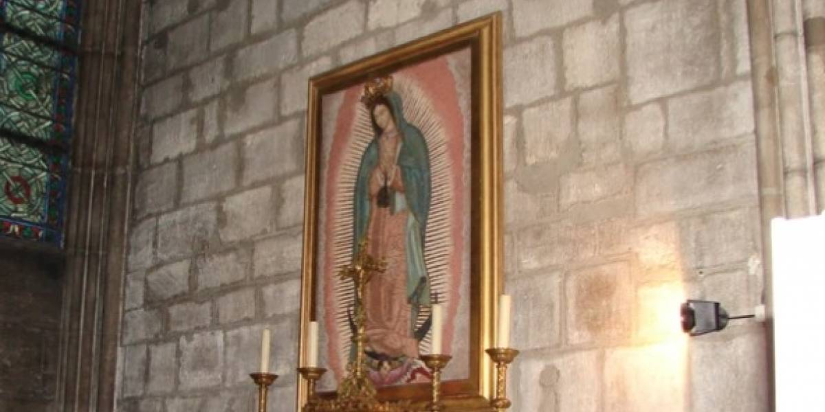 La Virgen de Guadalupe en Notre Dame se salvó del incendio