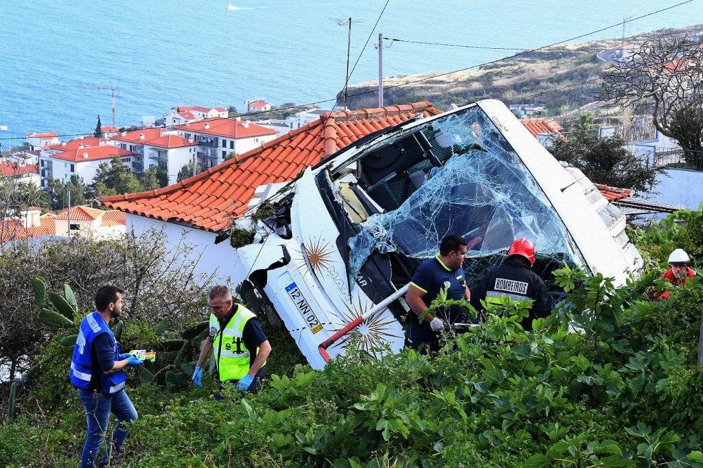 Accidente de autobús en Portugal