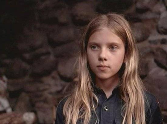 Scarlett Johansson cuando era niña