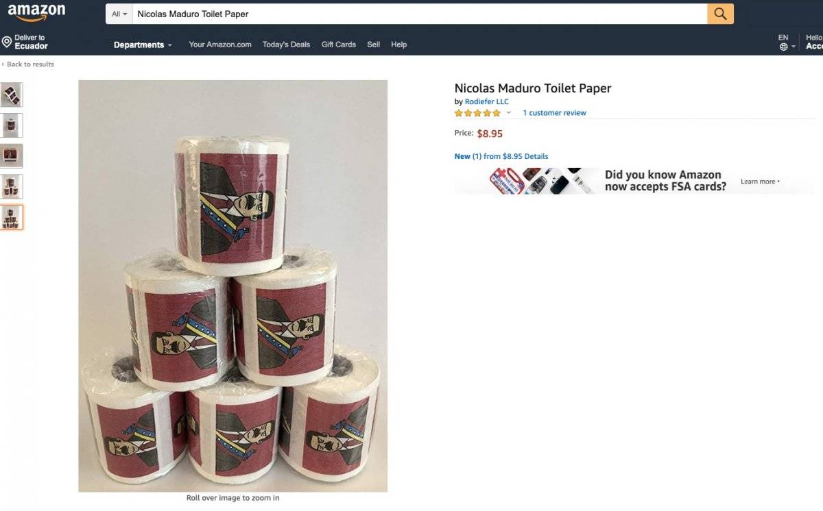 Papel higiénico de Nicolás Maduro