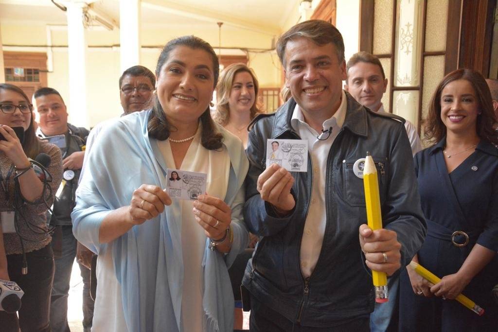Edwin Escobar y Blanca Alfaro