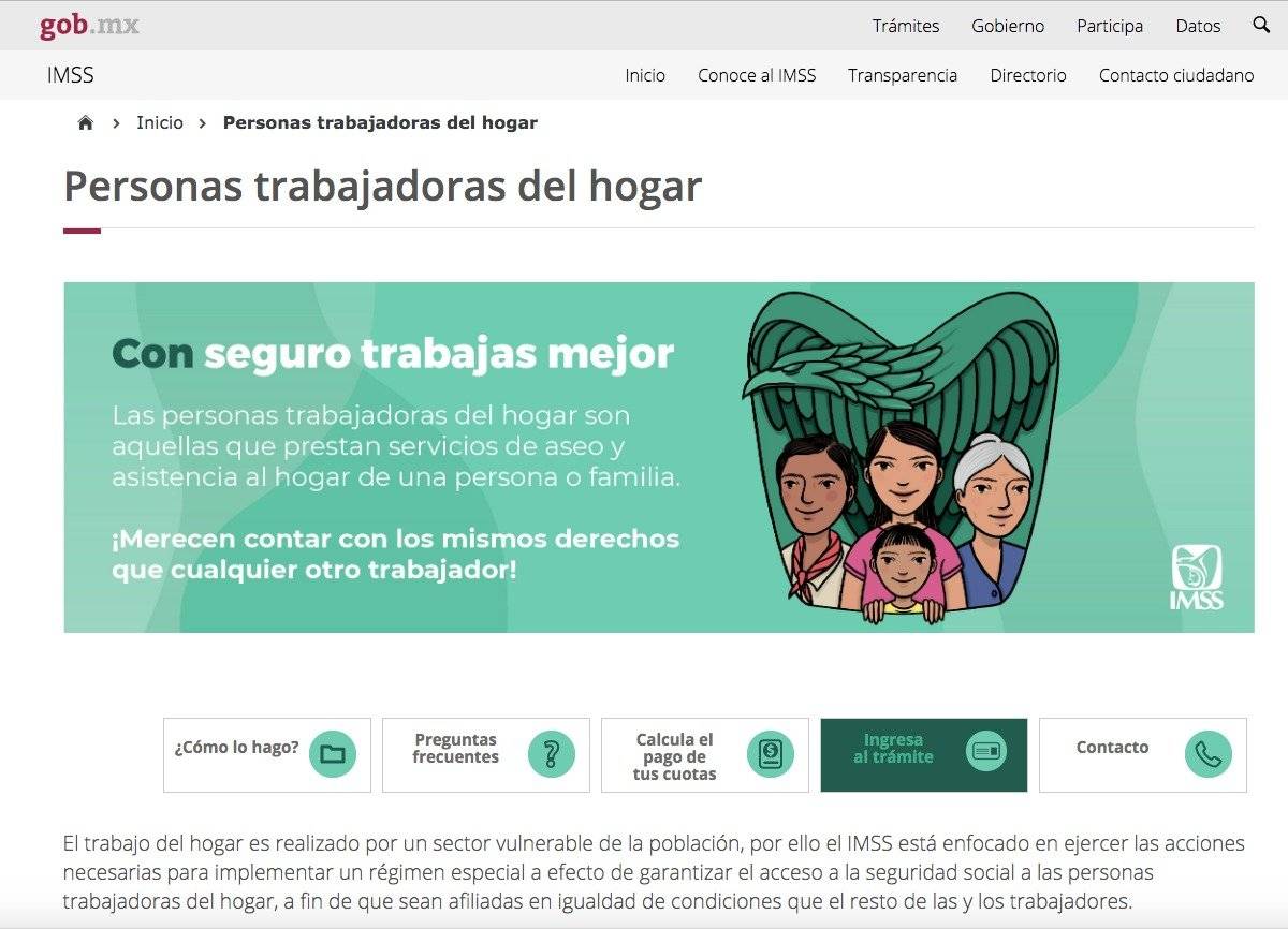 Seguridad social para trabajadoras del hogar
