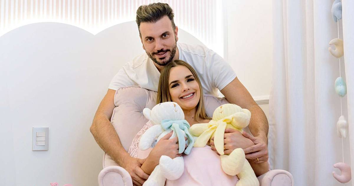 Thaeme e o marido Fábio Elias Thaeme e o marido Fábio Elias