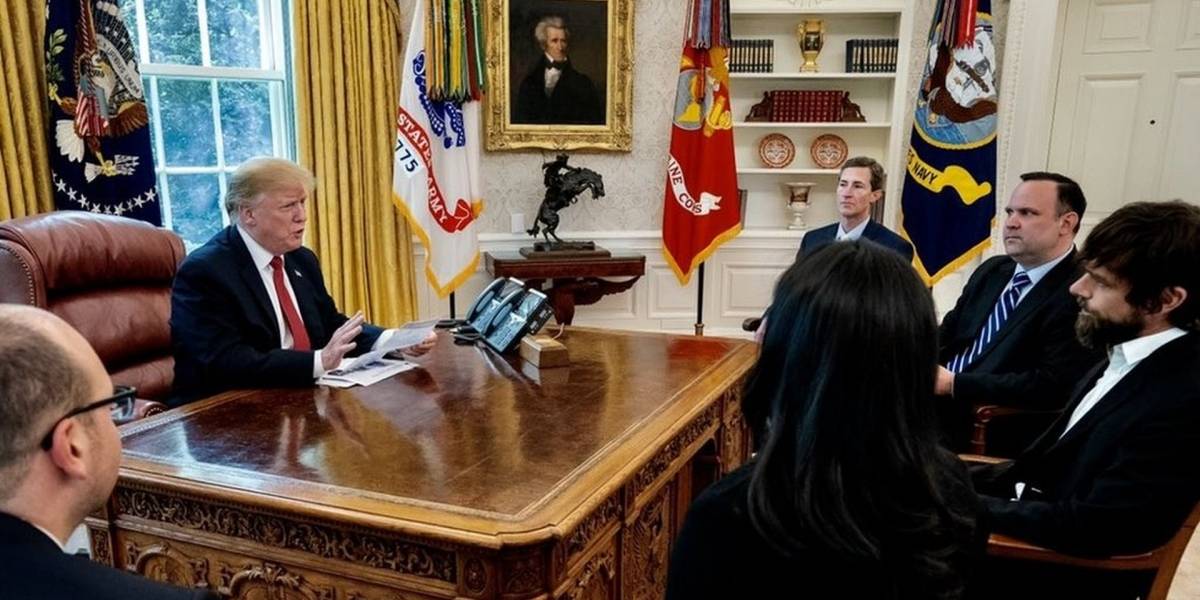 Jack Dorsey, CEO de Twitter, tuvo una reunión a puerta cerrada con Donald Trump