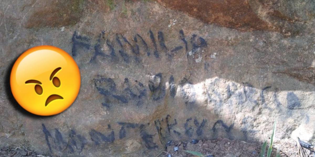 Encuentran a la familia que vandalizó la Piedra de Elefante en Tamaulipas