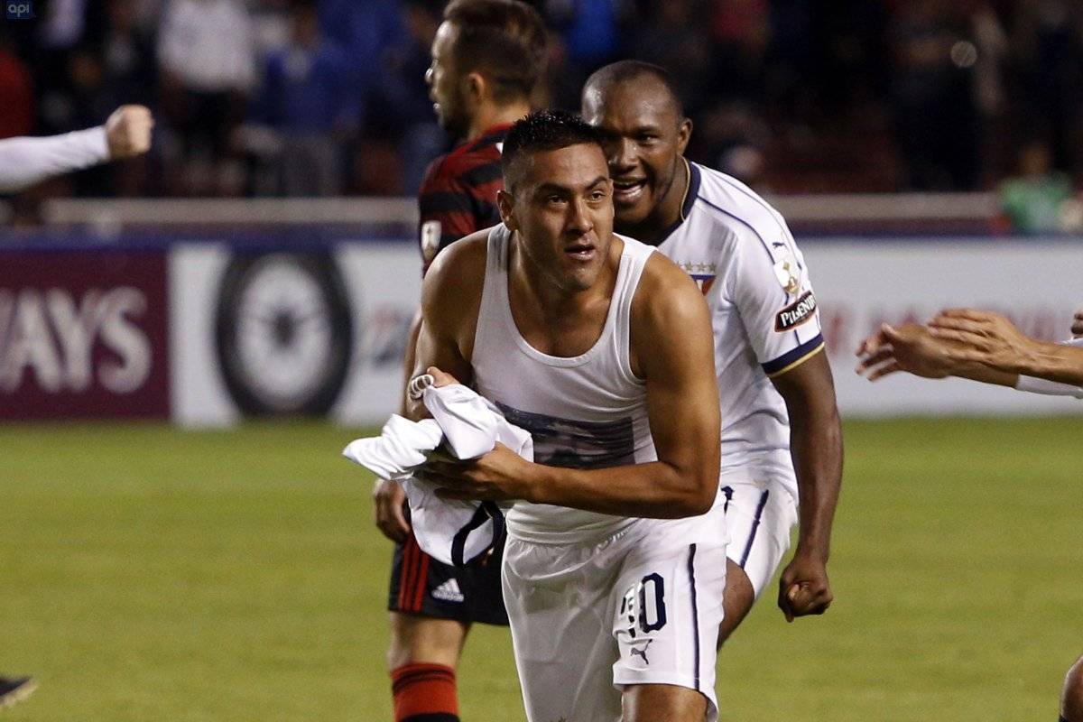 Lo que no viste de la celebración del gol de Chicaiza ante Flamengo