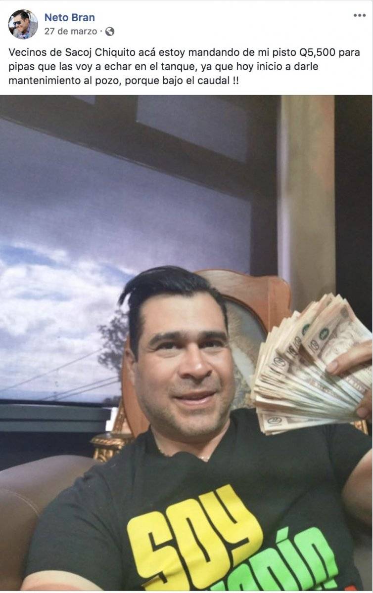 Neto Bran ofrecimiento