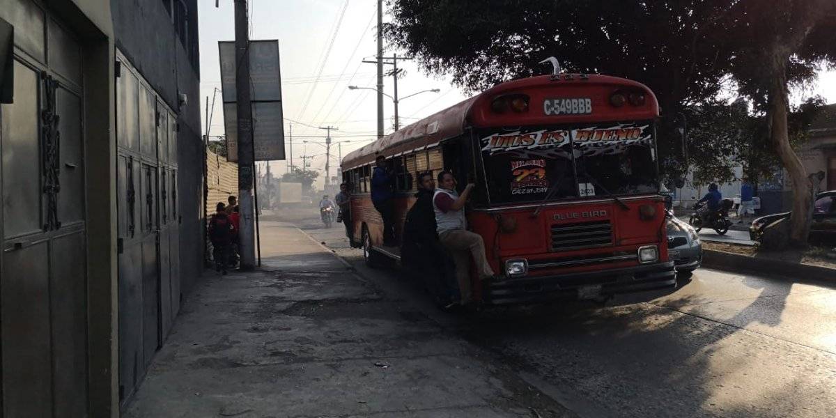 paro de buses en El Milagro