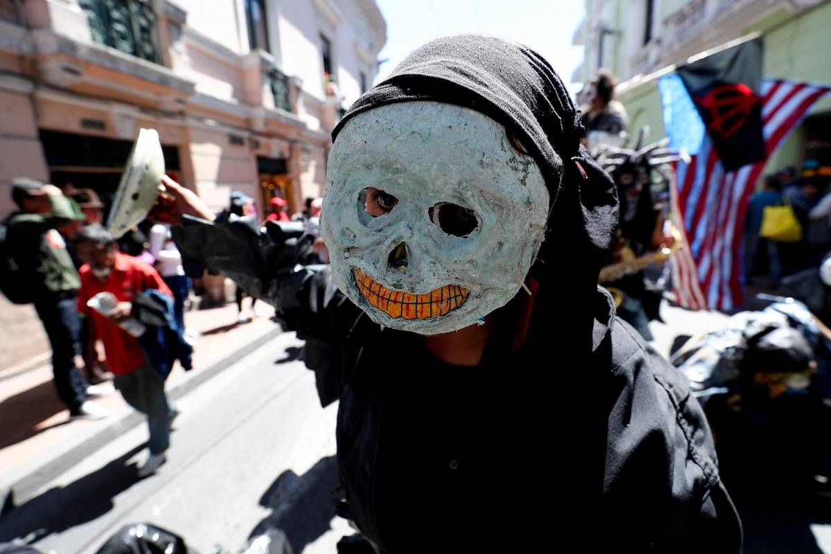 Trabajadores marchan en Ecuador contra FMI, corrupción y por trabajo digno