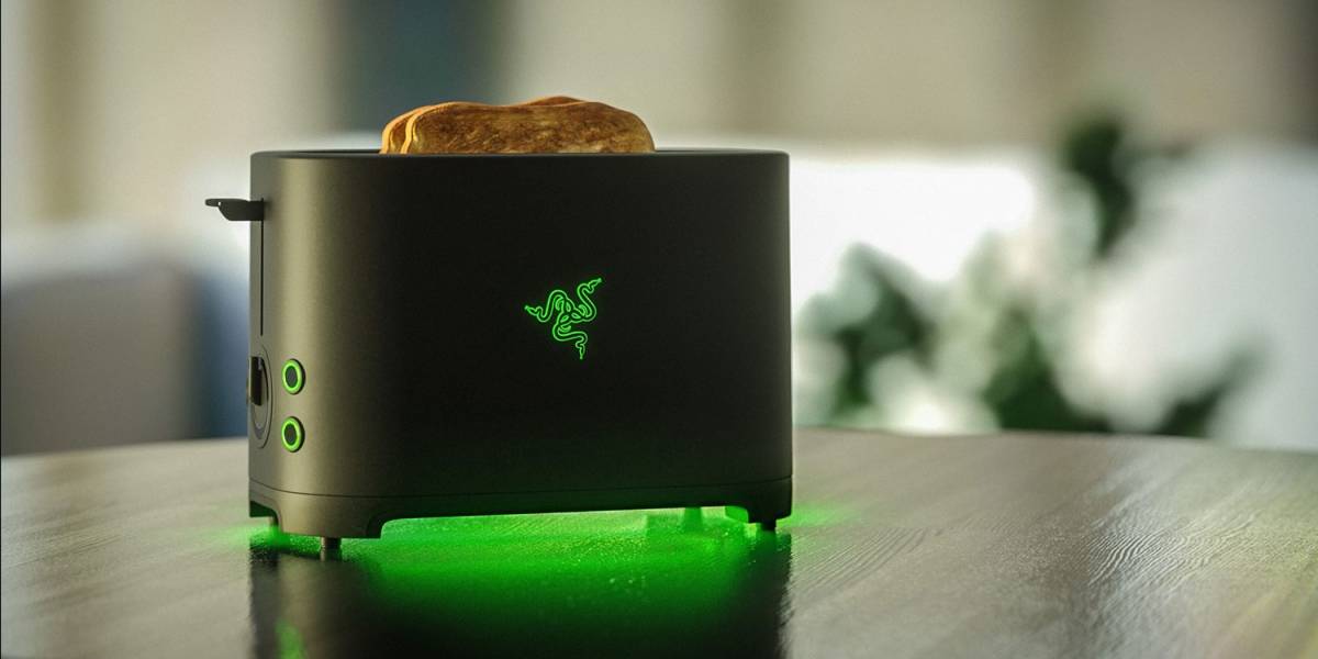 No es broma: Razer hará su propia tostadora de pan, la "Razer Toaster"