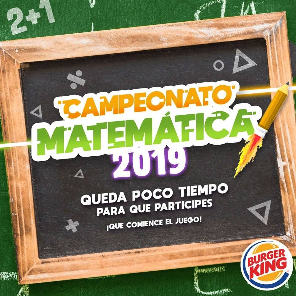 Campeonato de Matemática Burger King