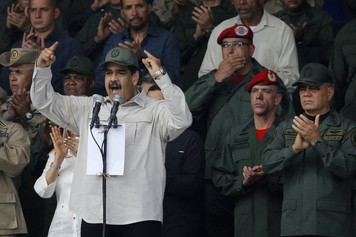 Maduro en un acto con las Fuerzas Armadas