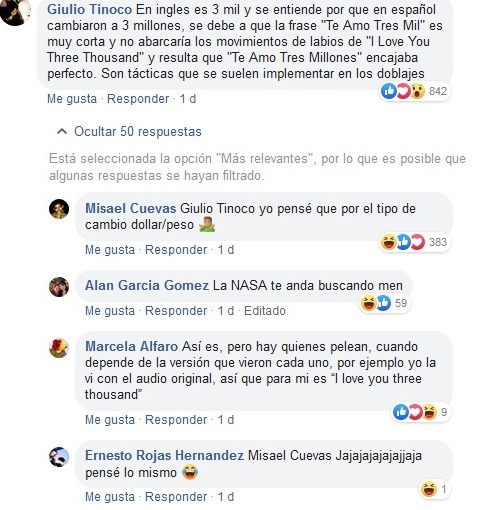 Captura de pantalla frase Avengers
