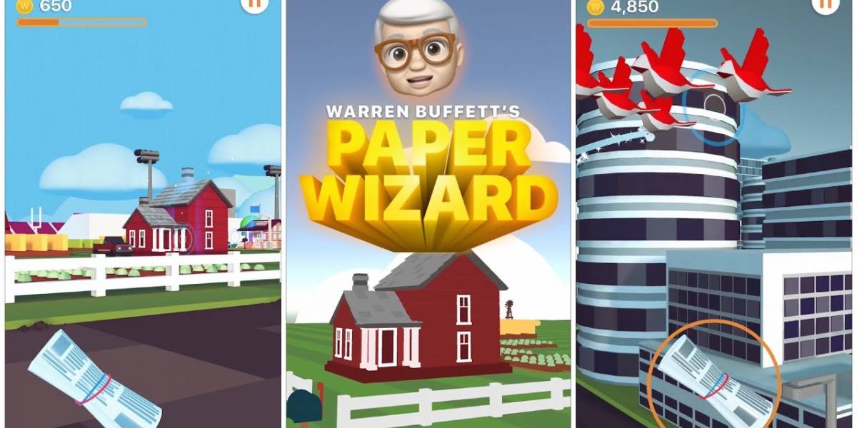 Apple lanza su segundo juego para iOS en la historia, se trata de Warren Buffett's Paper Wizard
