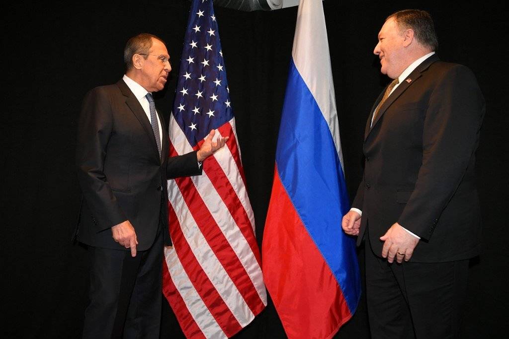Serguéi Lavrov y Mike Pompeo