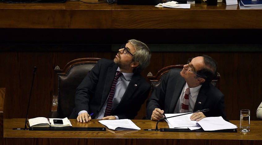 Ministros Blumel y Larraín