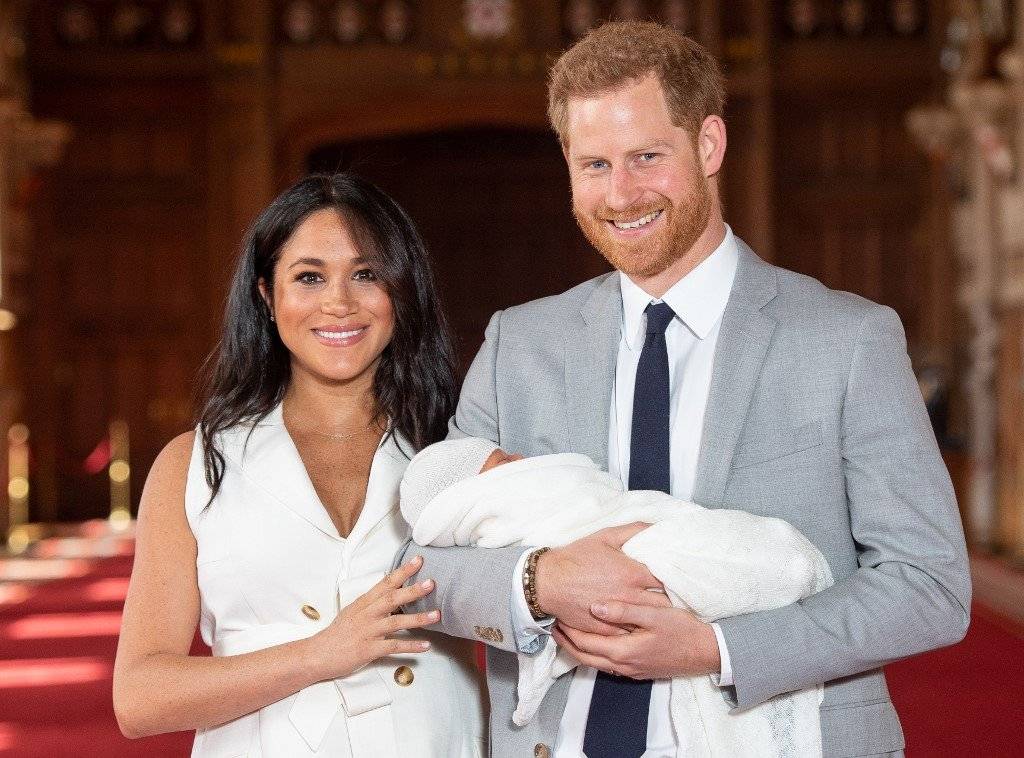 Meghan Markle, el príncpe Harry y su hijo