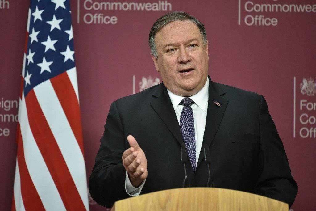 Mike Pompeo en Londres