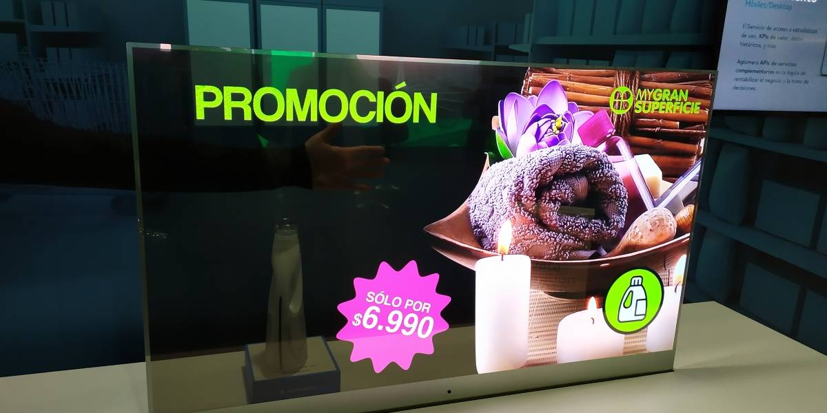 LG presentó en Chile su nuevo televisor OLED completamente transparente