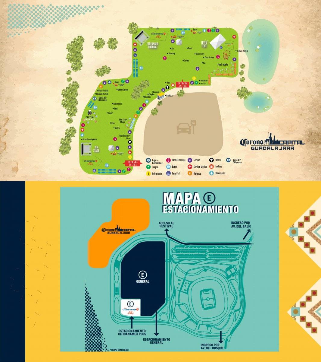 Mapa del Corona Capital