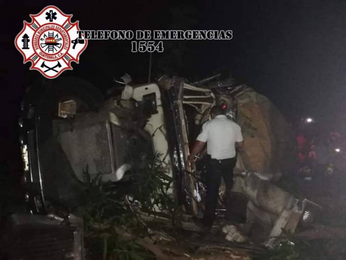 accidente en Km. 137 de ruta a El Salvador