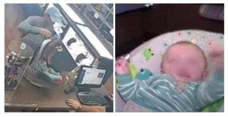 padre bromea al intentar empeñar a bebé en Florida