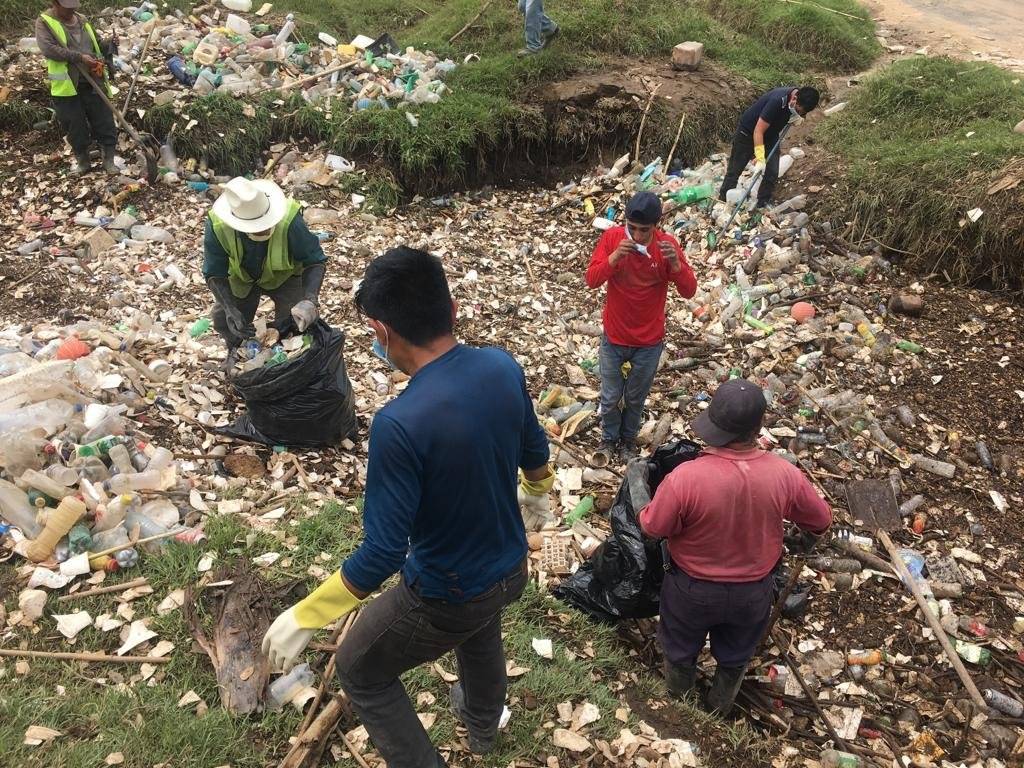 Limpieza de río en Totonicapán