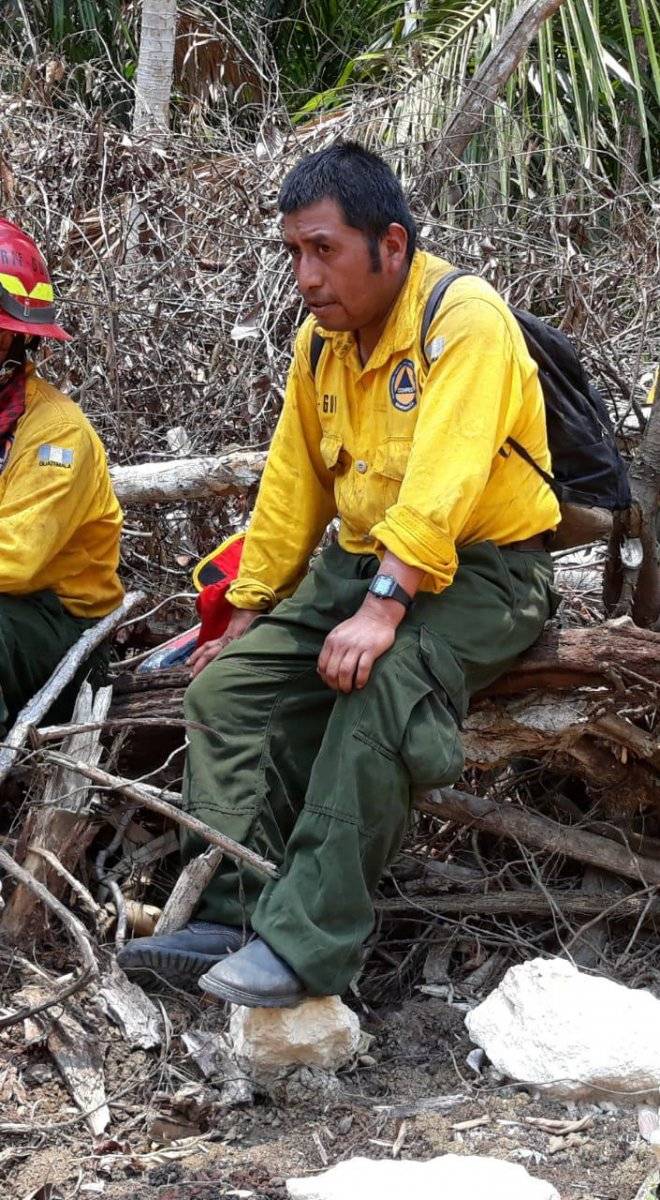 Vicente Julajuj, bombero fallecido en incendio en Petén