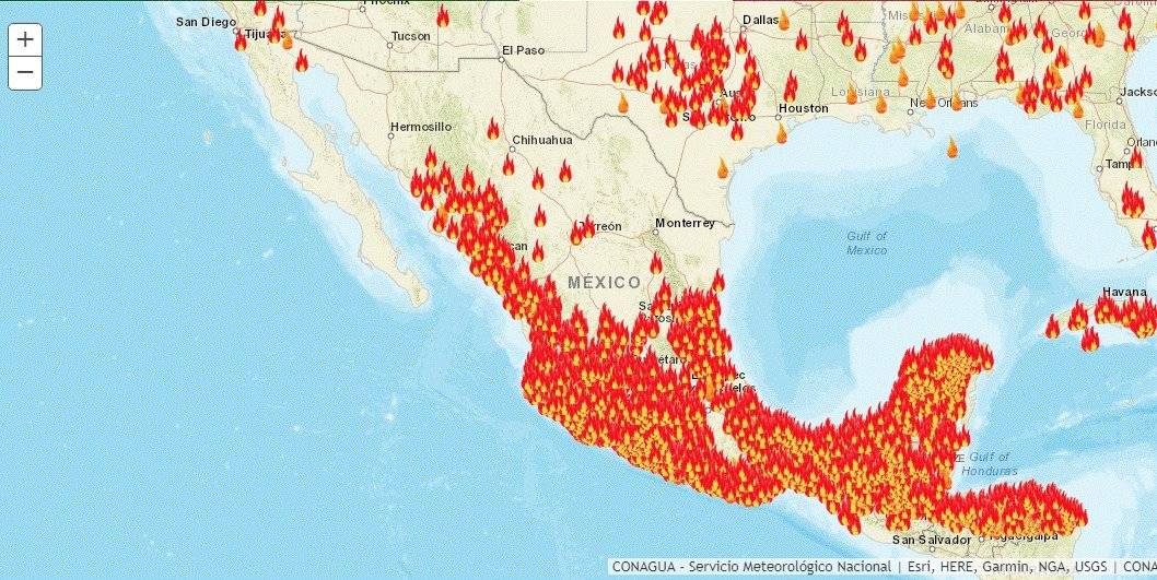 incendios República Mexicana
