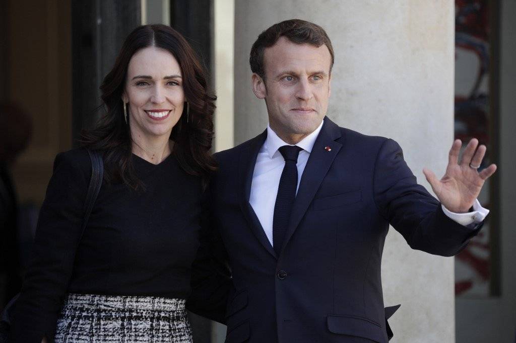 Jacinda Ardern y Emmanuel Macron