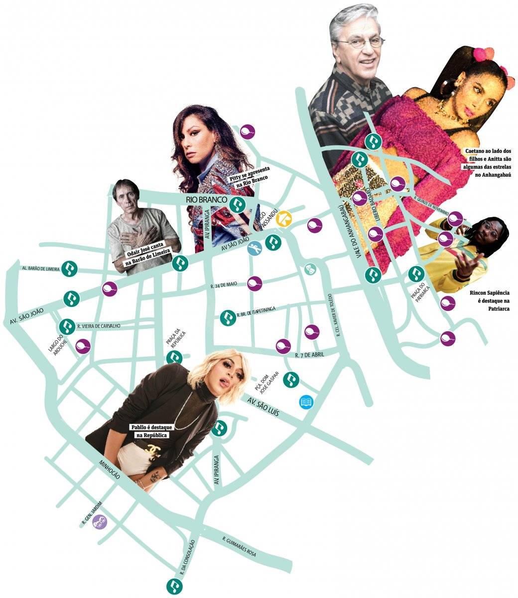 mapa virada cultural