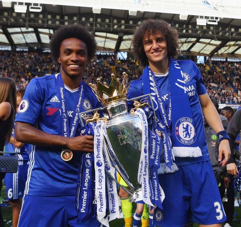 Willian y David Luiz