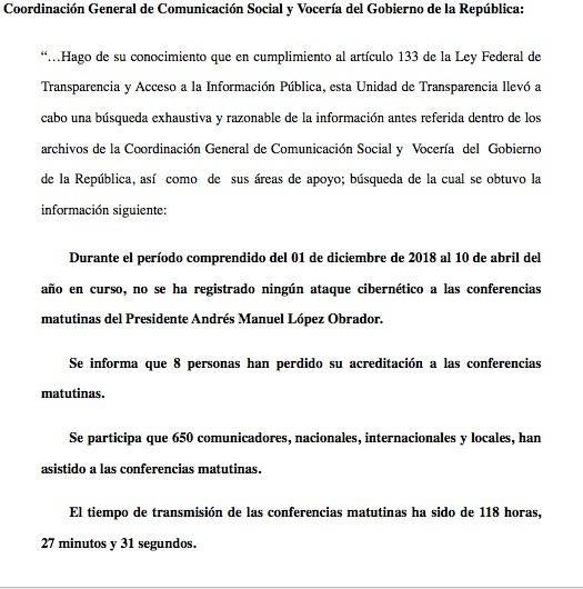 Se infiltran en matutinas de AMLO desde gerentes, publicistas hasta falsos periodistas Documento