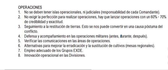 Presiones al ejército