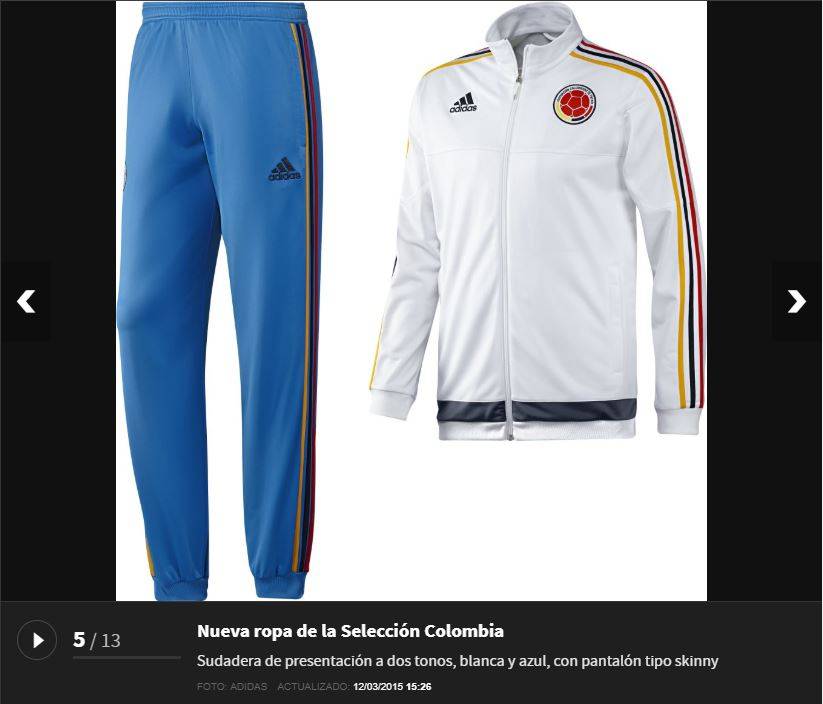 Unifrorme Selección Colombia