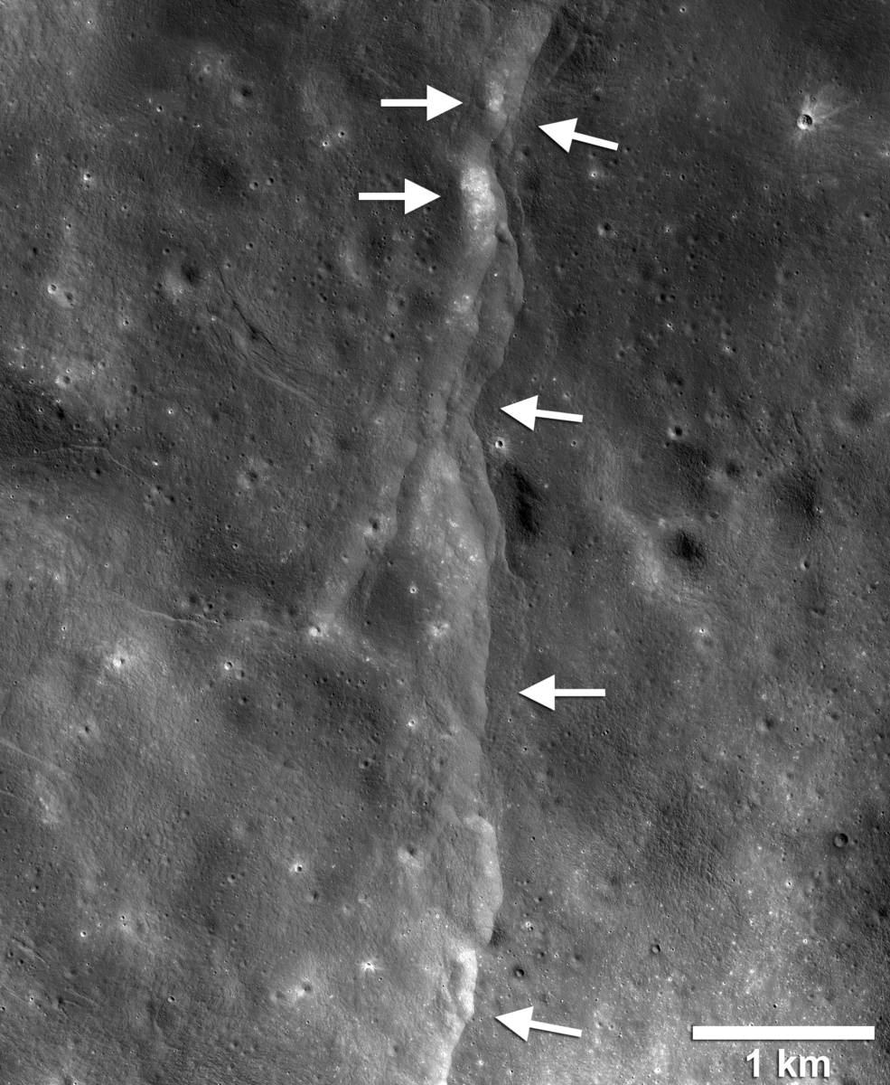 Confirman que la Luna se encoge y podría estar produciendo "Lunamotos"