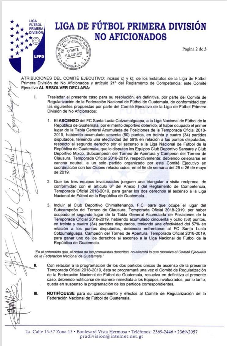 Fedefut exige resolver ascensos a Primera División
