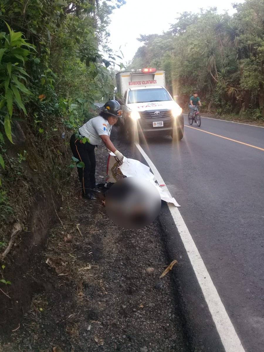 localizan cadáver de hombre en Km. 34 de ruta a Santa Elena Barillas