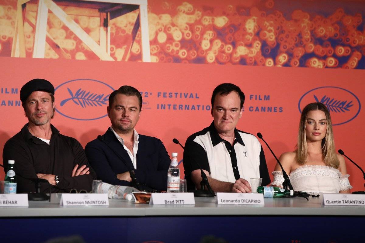 Brad Pitt, Leonardo Dicaprio, Quentin Tarantino e Margot Robbie