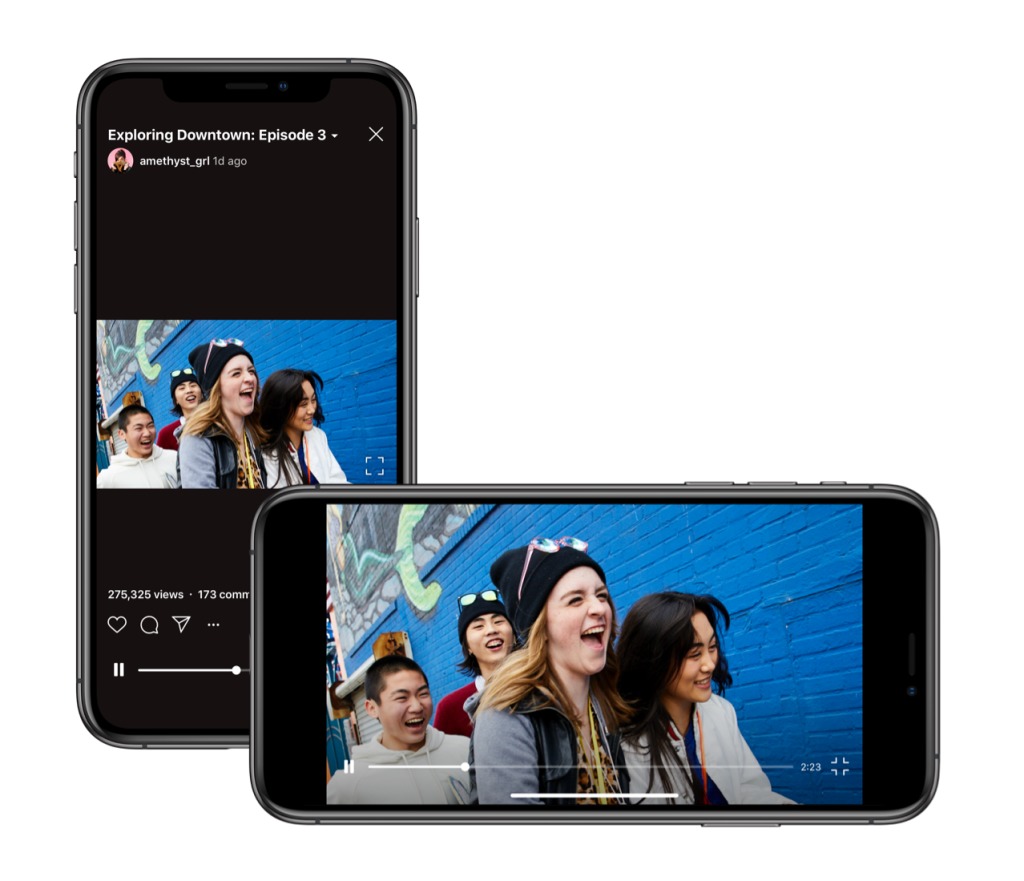 Después de tanto pedirlo, Instagram finalmente deja ver videos en horizontal en IGTV Después de tanto pedirlo, Instagram finalmente deja ver videos en horizontal en IGTV