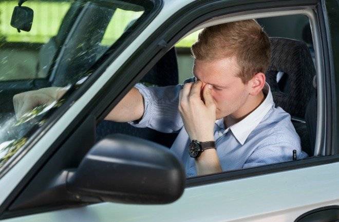 Frustración al conducri